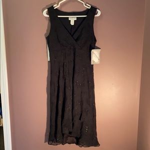 Vintage Alyn Page black midi dress